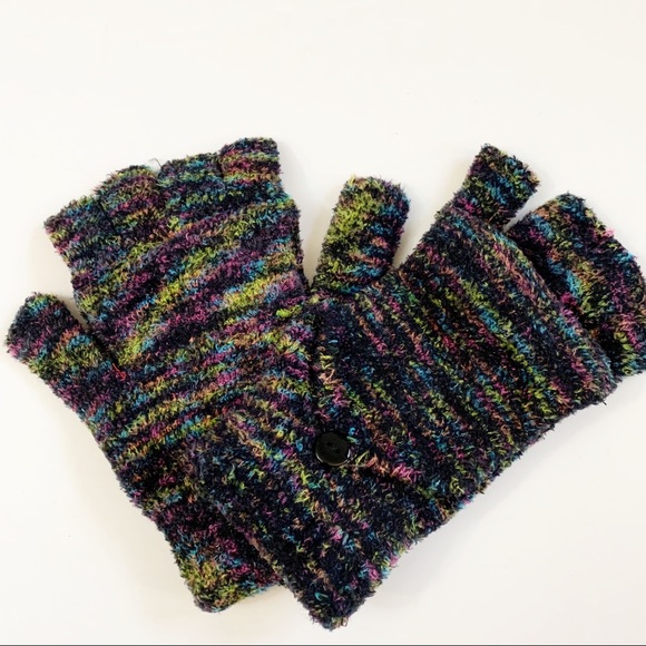 Steve Madden Multicolored Flip Top Gloves/Mittens - Picture 2 of 6